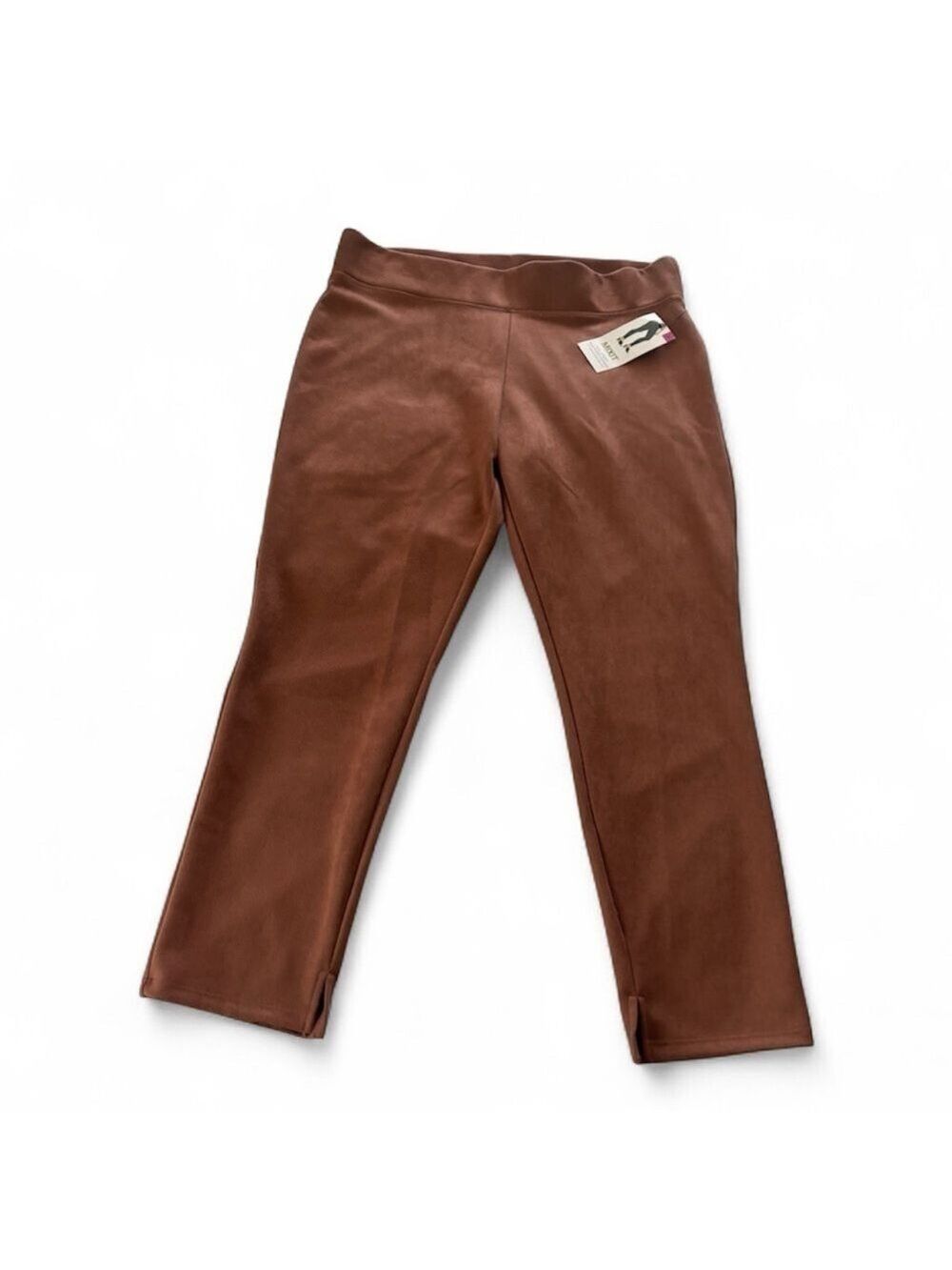 Mixit Faux Suede Leggings in Brown